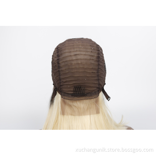 High Quality Human Virgin Hair Colorful Bob 13x4 HD Transparent Lace Front Wig Brazilian 613 Blonde Short Human Hair Bob Wig